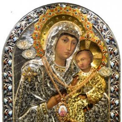 Icône de la Mère de Dieu de Peschanskaya - le sanctuaire de l'église Saint-Pétersbourg.